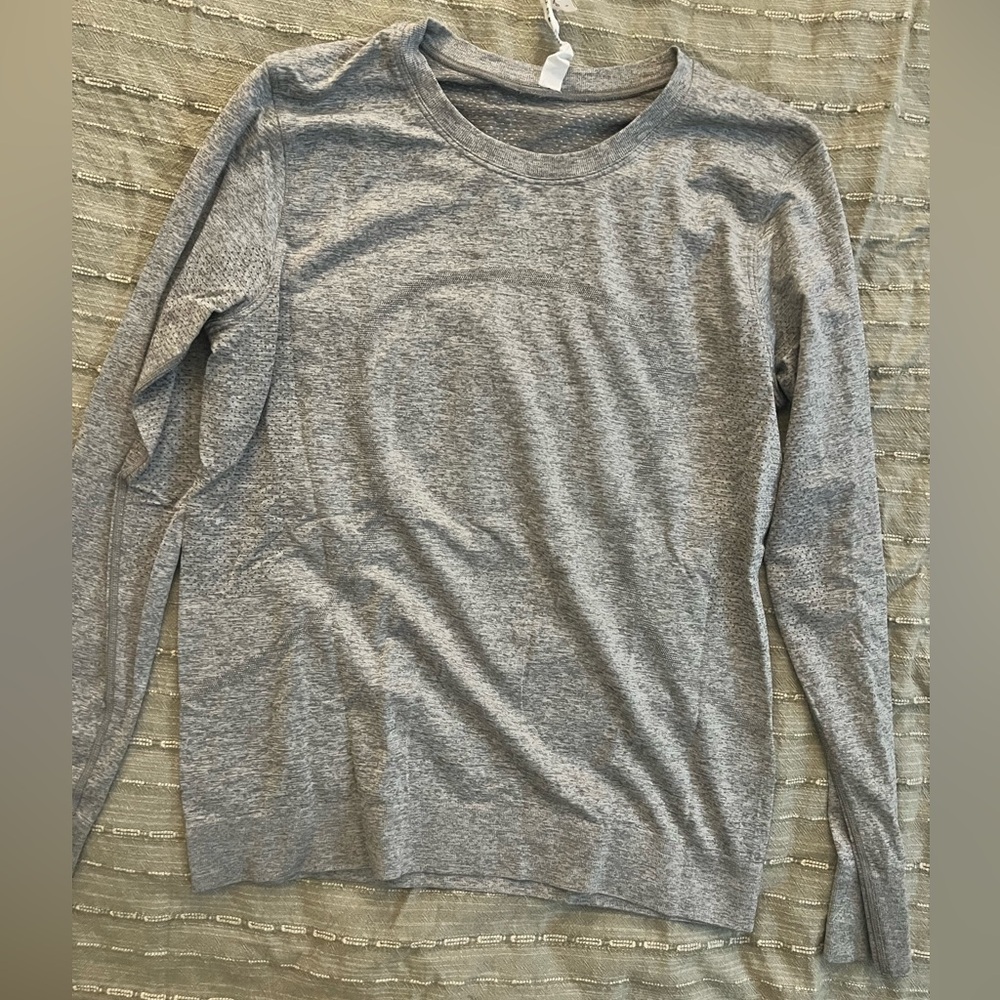 Gray Long Sleeve lululemon Top